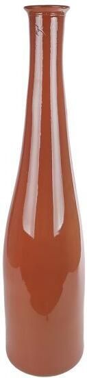 Coppens 3R Vaas Blues L glossy oranje glas 18x18x80cm