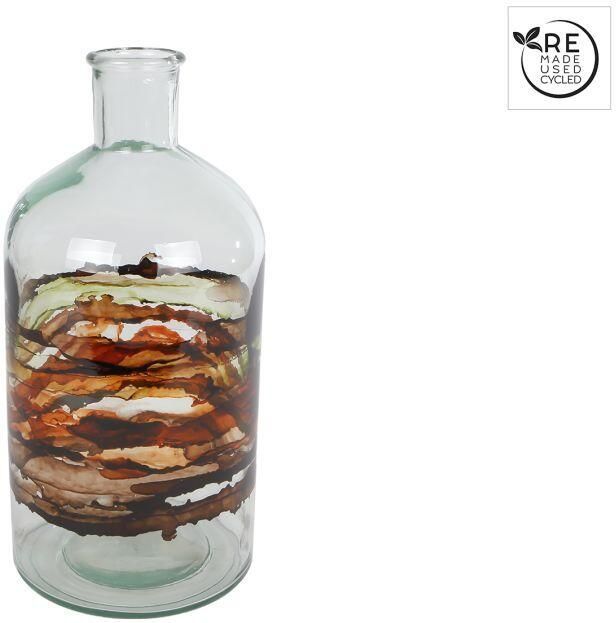 Coppens 3R Vaas Retro L antique art glas 14x14x28cm