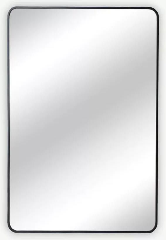 Coppens Alu spiegel 50x70cm zwart Julia curved