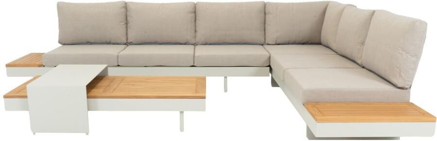 Coppens Capetown hoek loungeset 4 delig latte