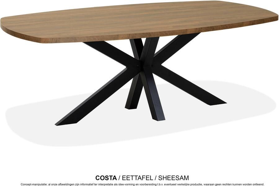 Coppens Costa eetkamer tafel 220x120cm