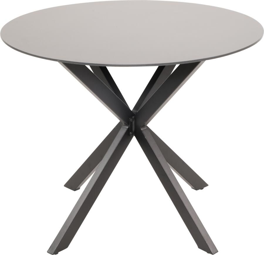 Coppens Crest tuintafel 90 cm rond antraciet