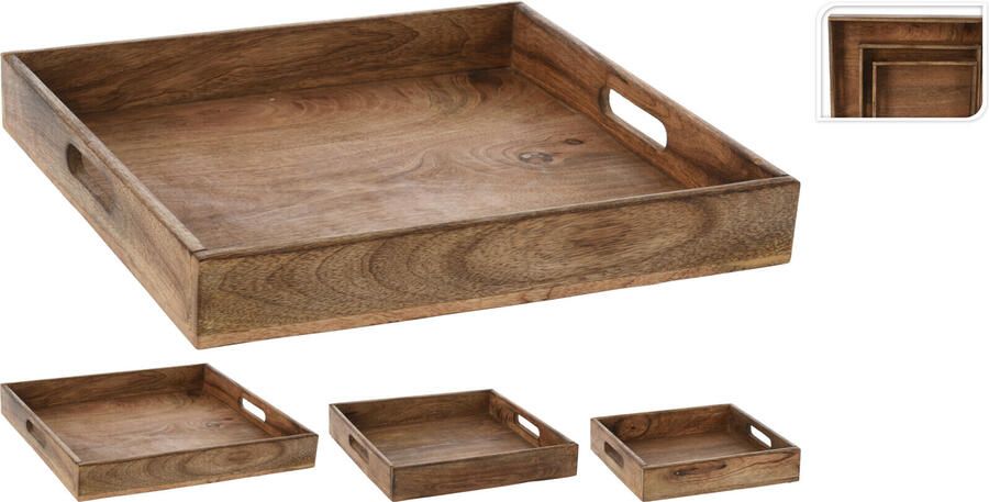 Coppens Dienblad mangohout groot