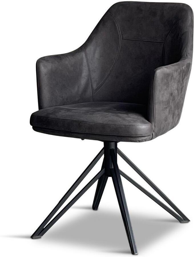 Coppens Draaistoel Calvin antraciet