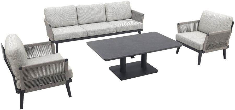 Coppens Elion loungeset met Ramin up down tuintafel