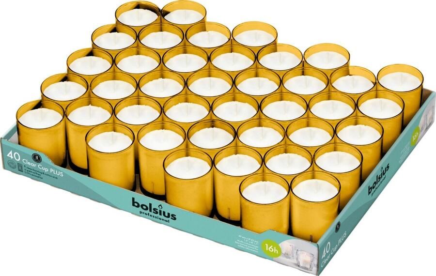 Coppens Horeca clear cups 55 42 tray 40 Amber