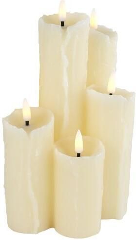 Coppens Kaarsenset LED 5pcs S creme