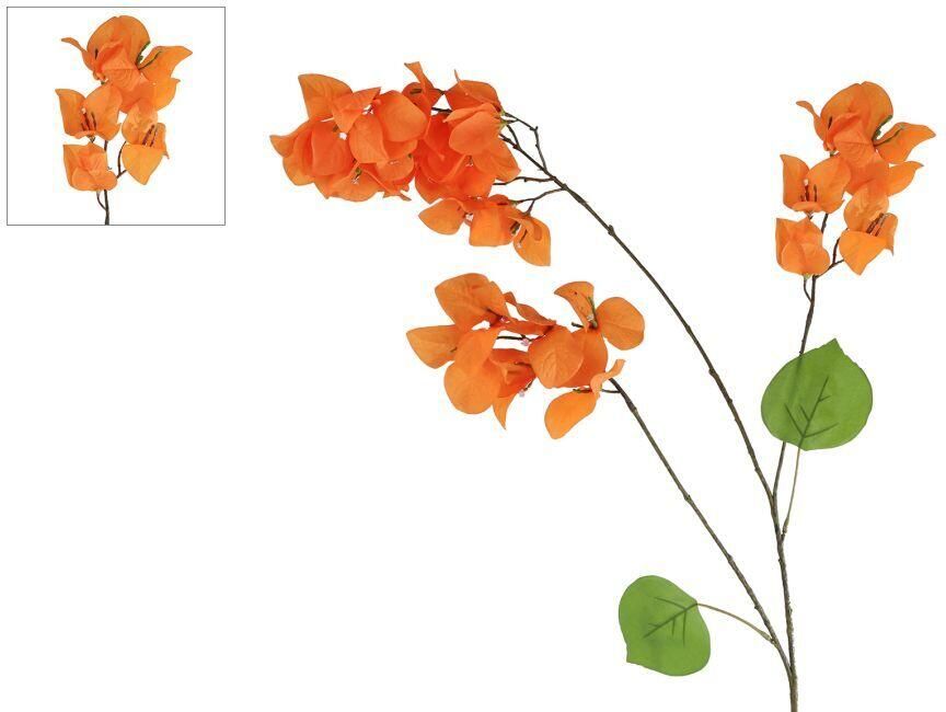 Coppens Kunstbloem Bougainvillea Ibiza oranje PE 102cm