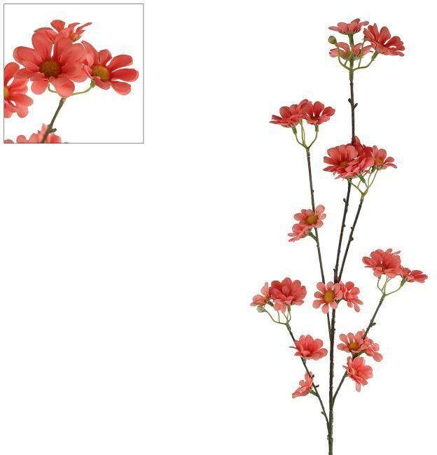 Coppens Kunstbloem "Daisy" mori rood PE 83 cm (22315-3)