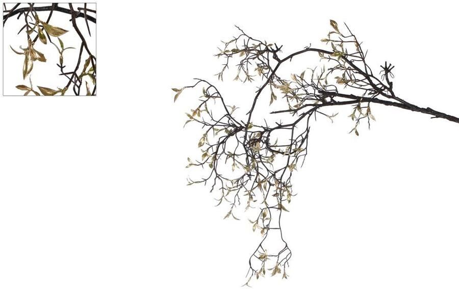 Coppens Kunsttak Spring Leave Vine zwart goud 110cm