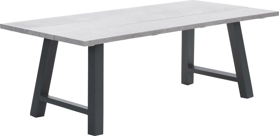 Coppens Olympus tuintafel 180 x 100 aluminium grey teak look