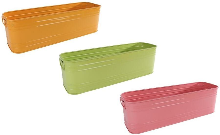 Coppens Opbergbakje Bente roze groen geel 3 assorti metaal