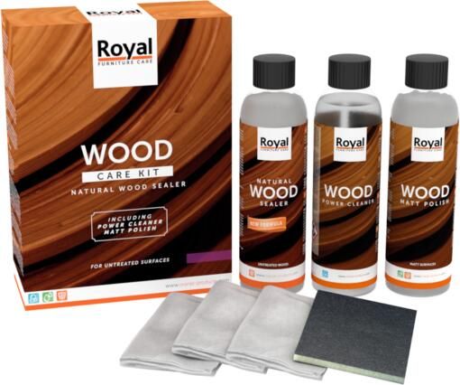 Royal furniture care Natural Wood Sealer Wood Care Kit Natuurlijke hout beschermer en onderhoud set - Foto 3
