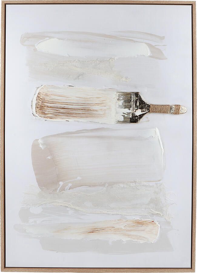 Coppens Schilderij Verf Kwast handpainted canvas hout 60x90x3cm