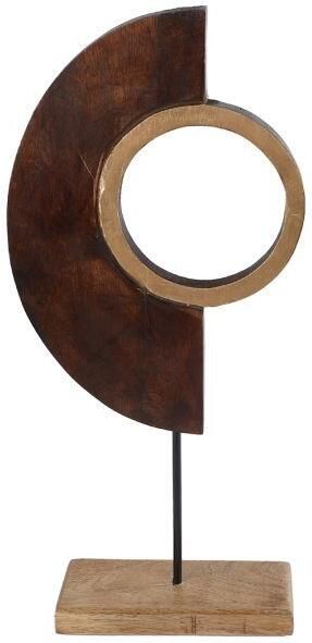 Coppens Sculptuur Art'' L o voet naturel zwart mango