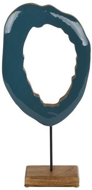 Coppens Sculptuur Art steenblauw mango 38x17x5cm