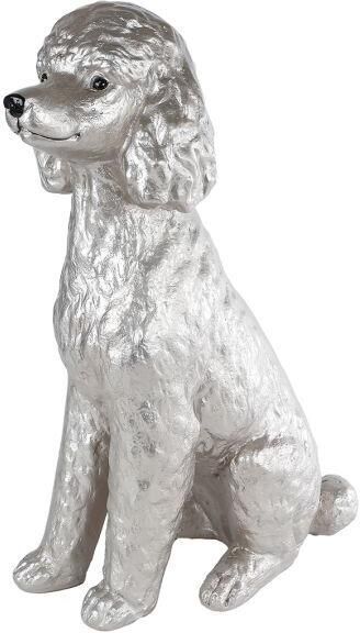 Coppens Sculptuur Poodle XXL champagne goud polystone