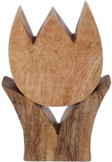Coppens Sculptuur Tulp&apos;&apos; L naturel mango