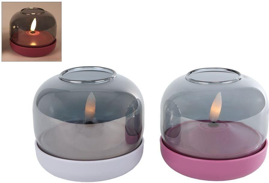 Coppens Sfeerverlichting LED Fenna paars 2 assorti kunststof