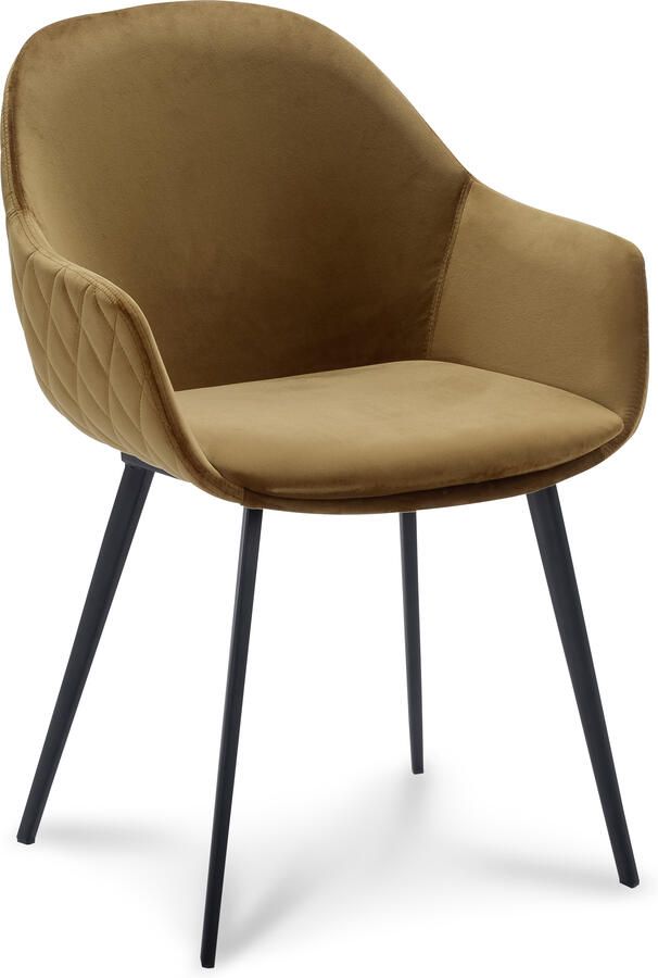 Coppens Stoel Carmen velvet Gold