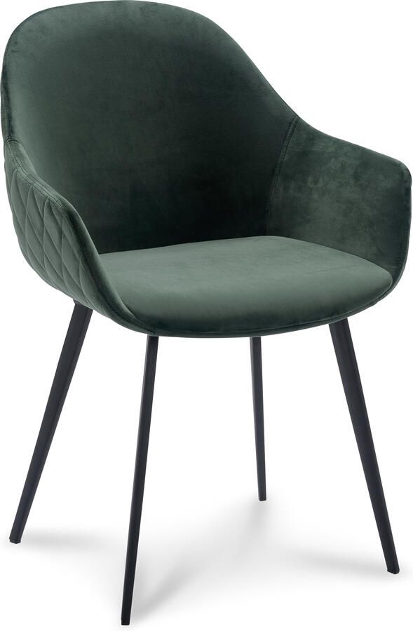 Coppens Stoel Carmen velvet Green - Foto 1