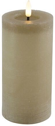 Countryfield LED kaars|stompkaars beige D7 5 x H15 cm timer