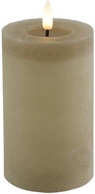 Countryfield LED kaars|stompkaars beige D7 5 x H12 5 cm timer