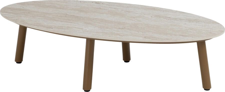 4 Seasons Outdoor Salute lounge tuintafel 120x65xH30 cm ceramic amber Taste 4SO