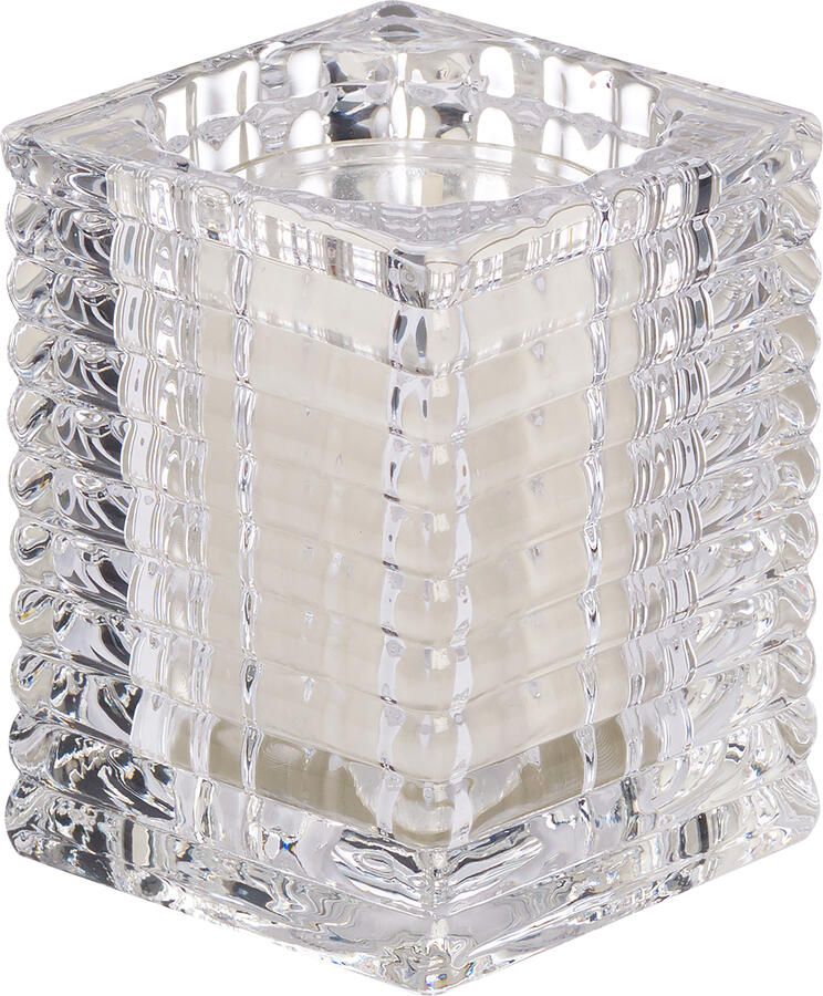 Coppens Theelichthouder Ribbel 76 58 Transparant