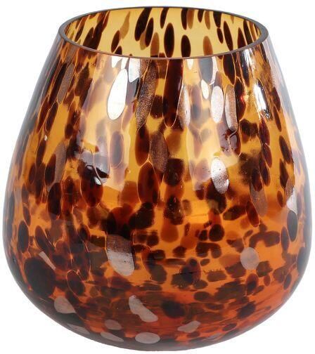 Coppens Vaas Neva L bruin goud glas