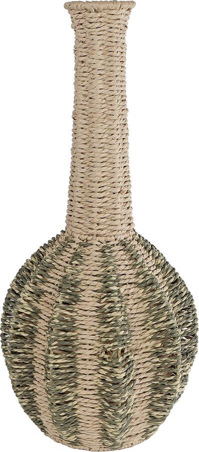 Coppens Vaas Tjitske M naturel groen zeegras 23x23x49cm