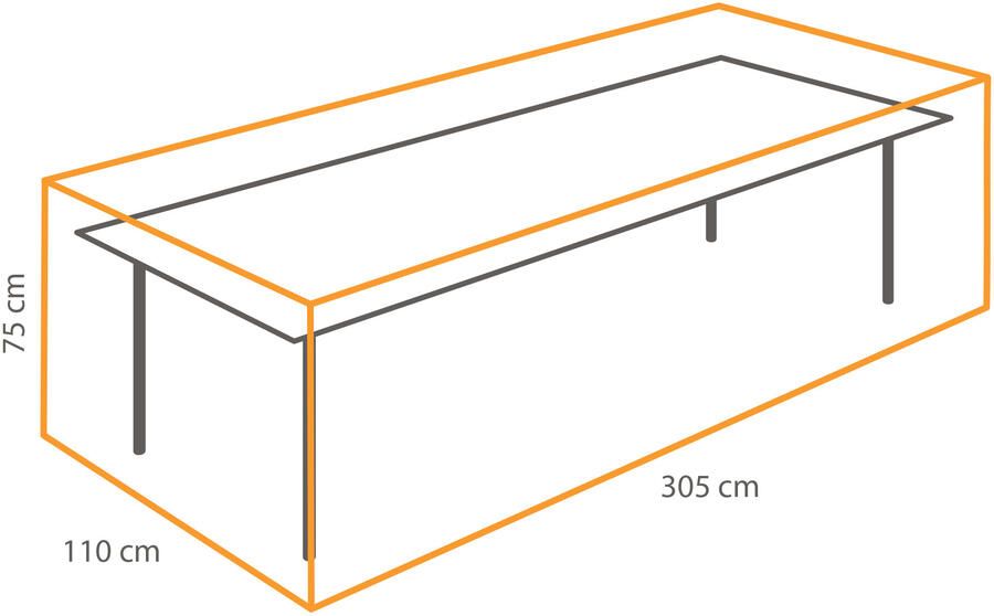 Outdoor Covers Premium hoes tuintafel tot 300 cm Leen Bakker