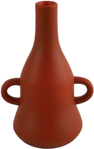 Coppens Kandelaar fles m 2xoor Piper red-L12B15 5H23CM