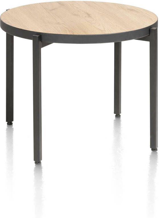 Coppens Ostrava salontafel rond 54 cm. met omkeerbaar blad