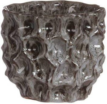 Coppens Pot dented grijs 10 X 9 5 cm