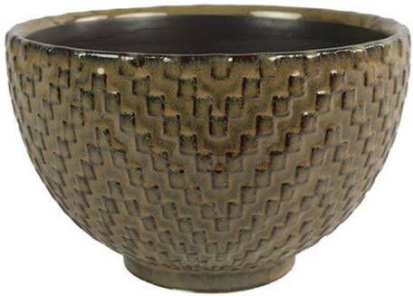 Coppens Schaal ro Areta S grijs L15B15H9 5CM