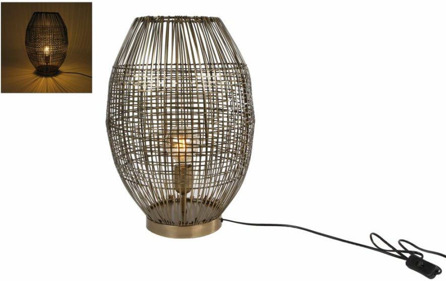 Gifts Amsterdam Tafellamp Lina L 34x48 cm metaal oud messingkleurig
