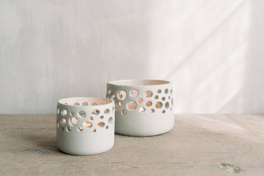 Coppens Theelichthouder Timor S Naturel