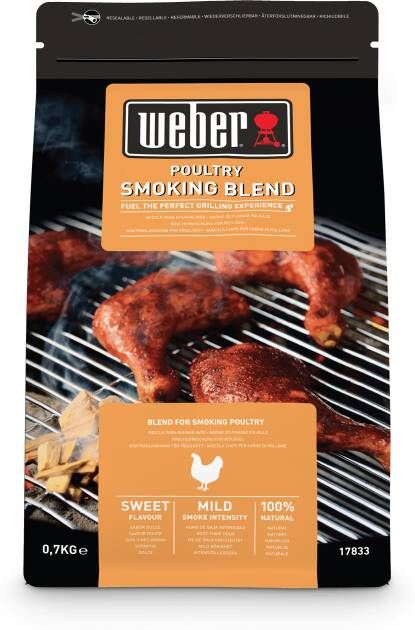 Weber Houtspaanders Rookmix Gevogelte Rookchips Mix 700 g voor gevogeltevlees - Foto 2