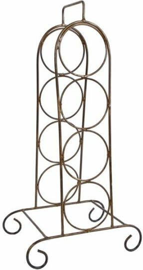 Coppens Wijnrek "Joris" messing metaal 44x20x13 5cm