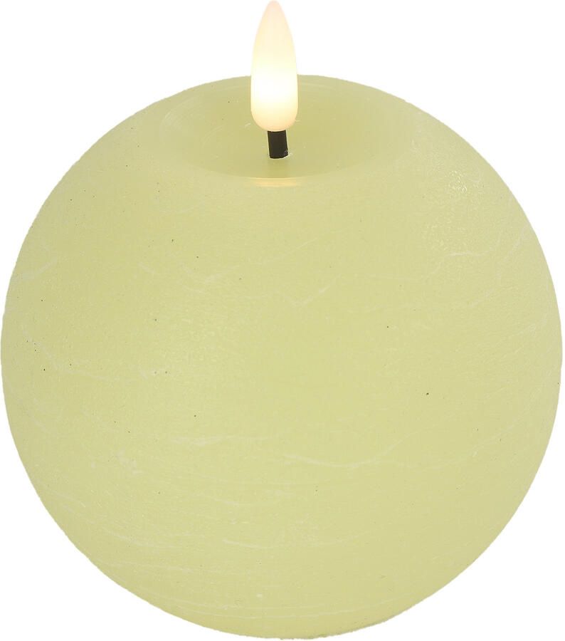 Decostar Countryfield Bolkaars rustiek LED rond Lyon M creme hoogte 11 x 10 cm