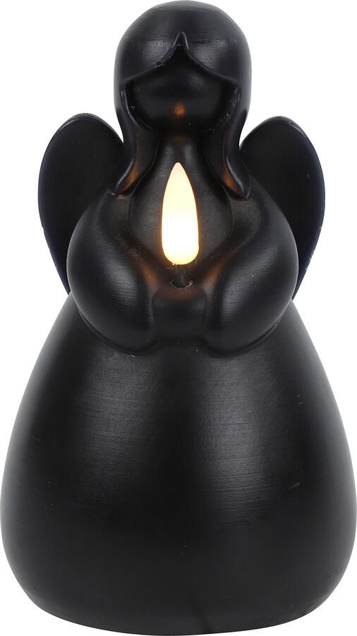 Decostar Countryfield Engel kaars LED Lyon L zwart hoogte 14 5 x 8 5 cm - Foto 1