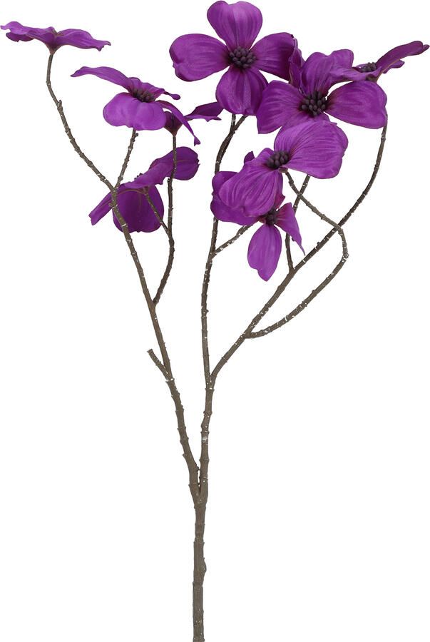 Decostar Countryfield Kunstbloem Beau Cornus paars-L67B26H26CM