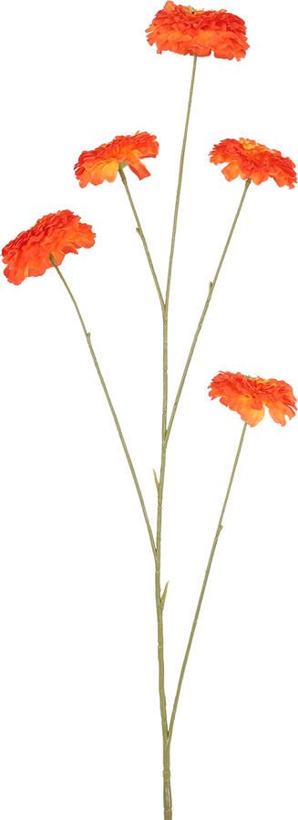 Decostar Countryfield Kunstbloem bloem Zinnia oranje