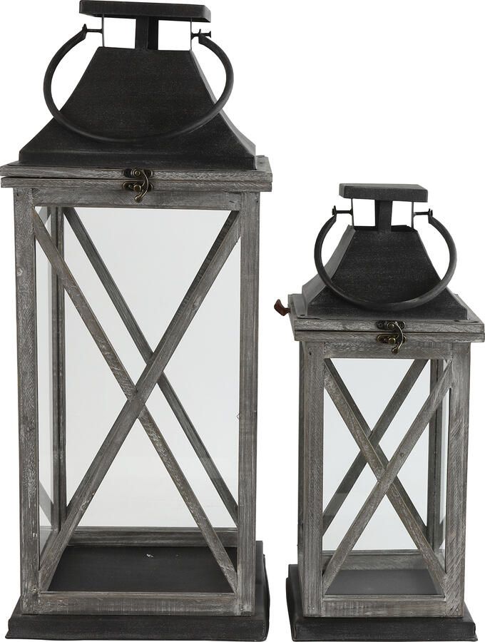 Decostar Countryfield Lantaarn vk Taldon grijs groot