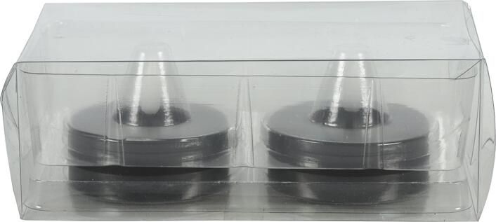 Decostar Countryfield Maxi theelicht rustiek LED rond Lyon zwart 2 stuks hoogte 5 x 6 7 cm - Foto 2