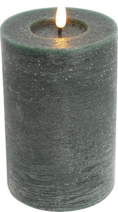 Decostar Countryfield Stompkaars rustiek LED Lyon M donkergroen hoogte 15 x 10 cm
