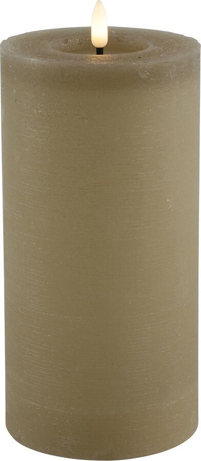 Decostar Countryfield Stompkaars rustiek LED rond Lyon L beige hoogte 20 x 10 cm - Foto 1