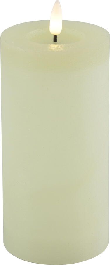 Decostar Countryfield Stompkaars rustiek LED rond Lyon L crème hoogte 15 x7 5 cm - Foto 1