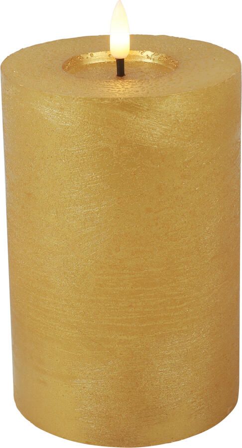 Decostar Countryfield Stompkaars rustiek LED rond Lyon M goud hoogte 15 x 10 cm - Foto 1